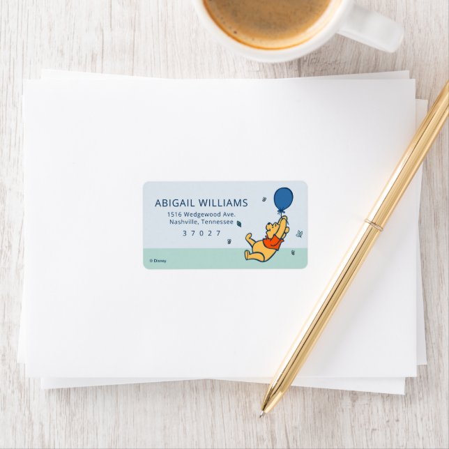 Winnie the Pooh Baby Shower Label (Insitu)