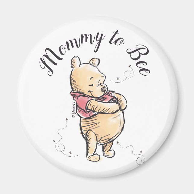 Winnie the Pooh Baby Shower | Mommy to Bee Magnet (Front)