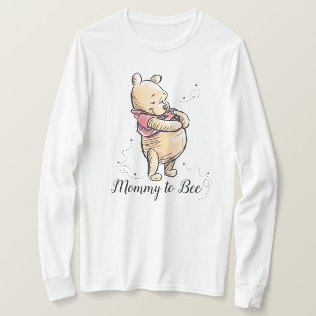 Winnie the Pooh Baby Shower | Mommy to Bee T-Shirt (Design Front)