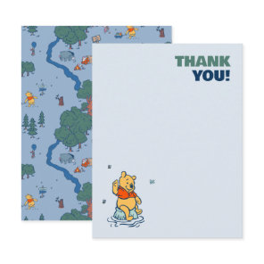 Winnie the Pooh Baby Shower Thank You Card