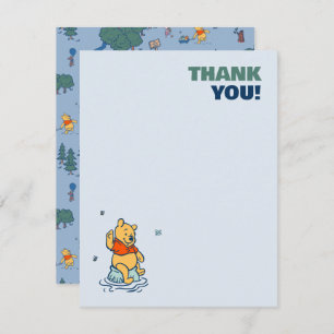 Winnie the Pooh Baby Shower Thank You Card