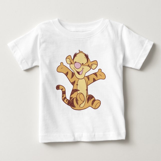 Winnie The Pooh Baby Tigger Sitting Baby T-Shirt (Front)