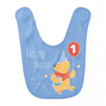 Winnie the Pooh Balloon | Boy - First Birthday Bib Winnie the Pooh Balloon | Boy - First Birthday Bib