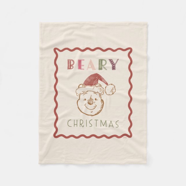 Winnie the Pooh | Beary Christmas Fleece Blanket (Front)