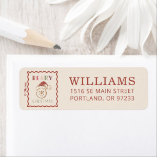 Winnie the Pooh   Beary Christmas Label