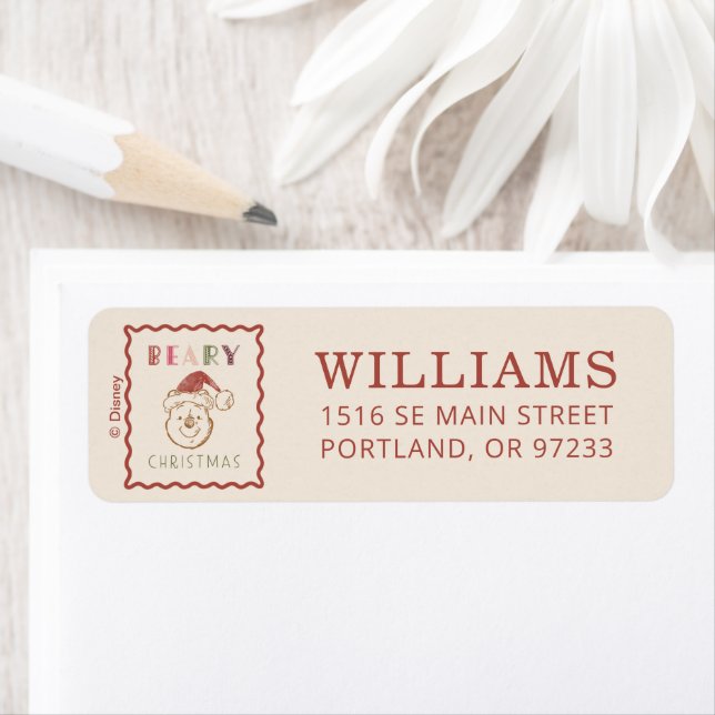 Winnie the Pooh | Beary Christmas Label (Insitu)