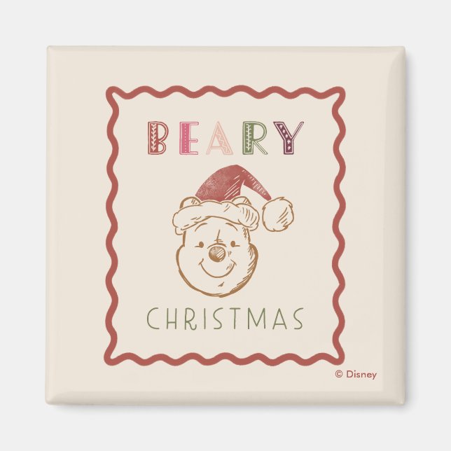 Winnie the Pooh | Beary Christmas Magnet (Front)