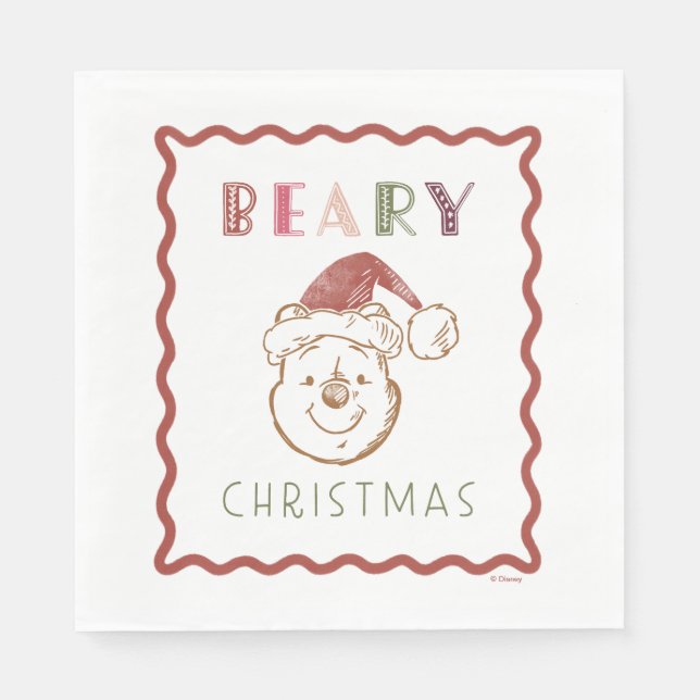 Winnie the Pooh | Beary Christmas Napkins (Front)