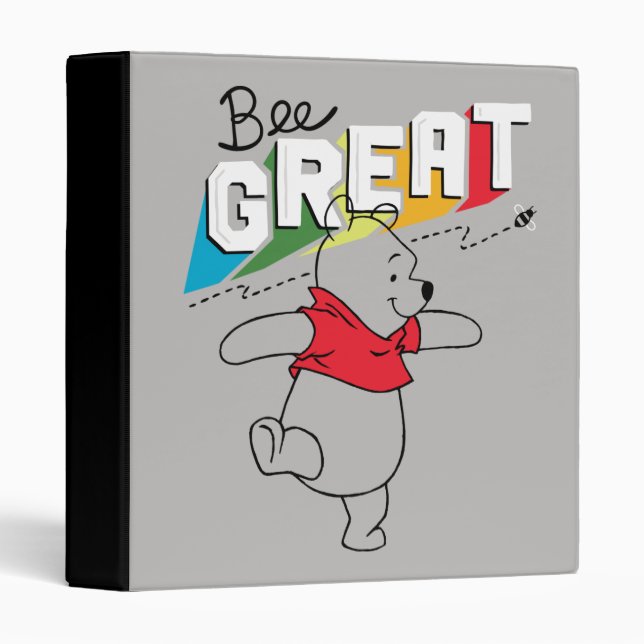 Winnie the Pooh | Bee Great 3 Ring Binder (Front/Spine)