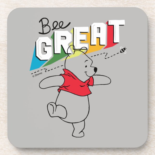 Winnie the Pooh | Bee Great Beverage Coaster (Front)