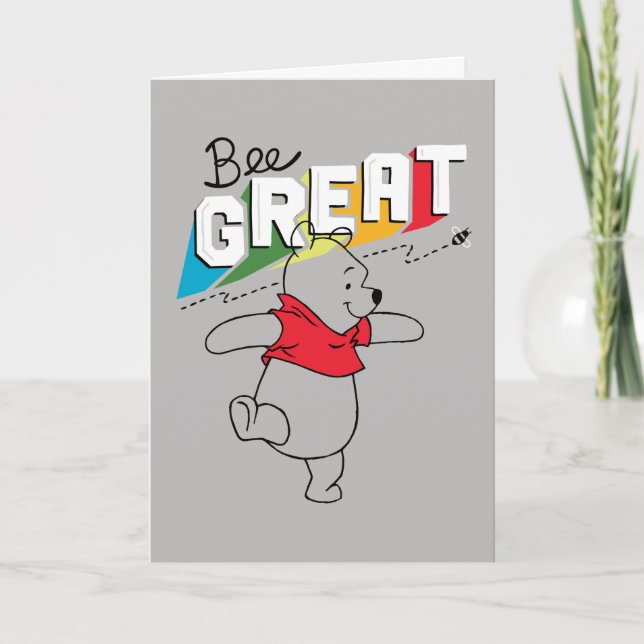 Winnie the Pooh | Bee Great Card (Front)