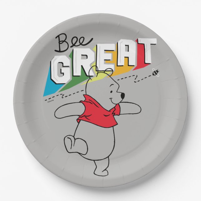 Winnie the Pooh | Bee Great Paper Plates (Front)