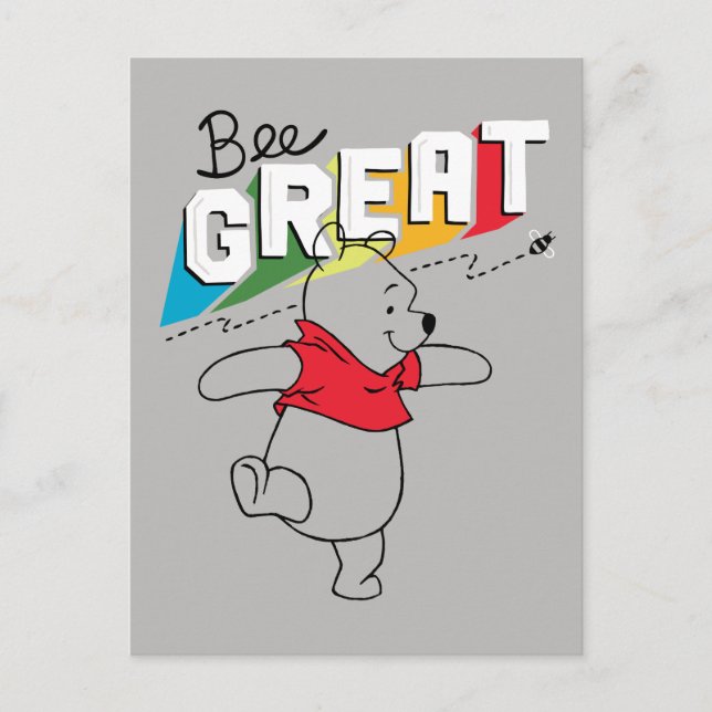 Winnie the Pooh | Bee Great Postcard (Front)