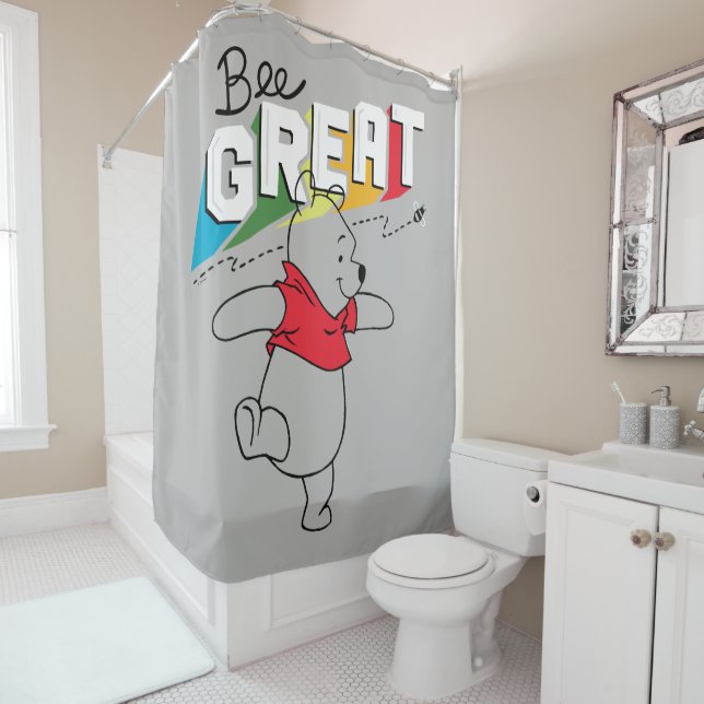 Winnie the Pooh | Bee Great Shower Curtain (In Situ)