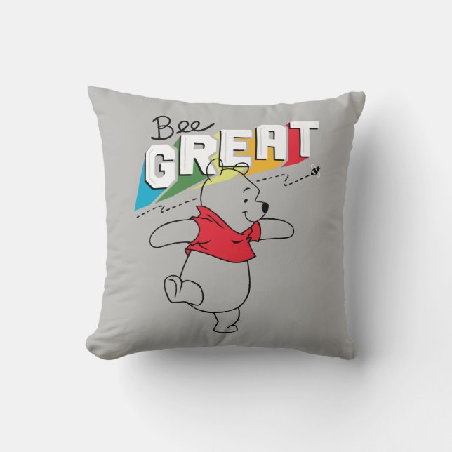 Winnie the Pooh | Bee Great Throw Pillow (Front)