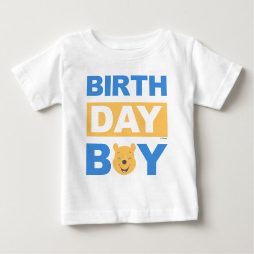 Winnie the Pooh  Birthday Boy Baby T_Shirt