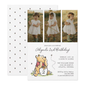 Winnie the Pooh Birthday | Photo Collage Invitation