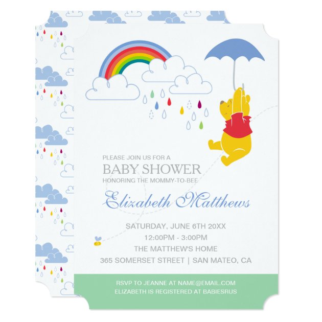 Winnie The Pooh | Boy Baby Shower Invitation