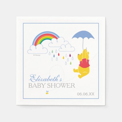 Winnie the Pooh  Boy Baby Shower Napkins