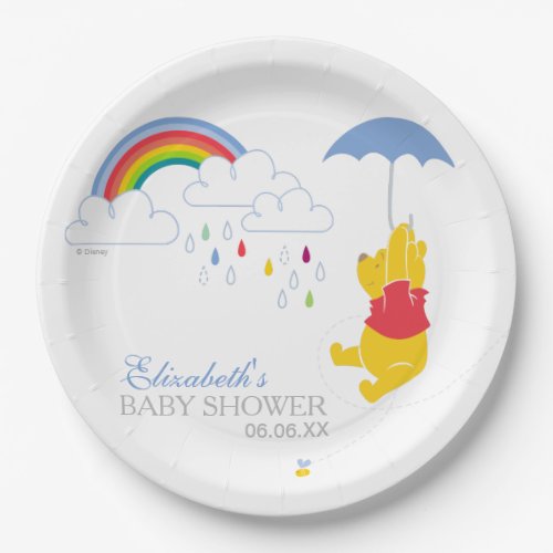 Winnie the Pooh  Boy Baby Shower Paper Plates