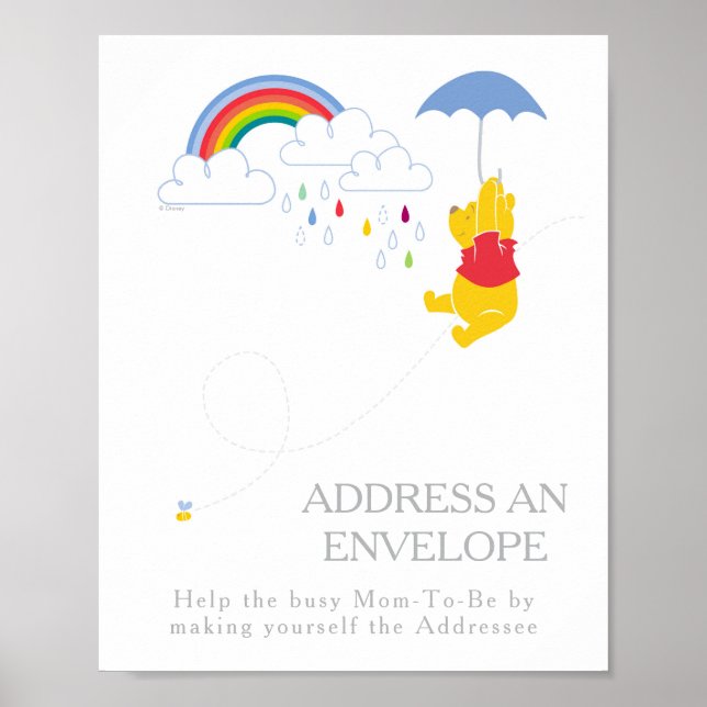 Winnie the Pooh | Boy Baby Shower Poster (Front)