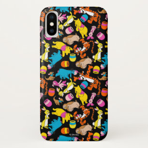 Winnie the Pooh   Bright Friends Pattern iPhone X Case