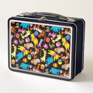 Winnie the Pooh   Bright Friends Pattern Metal Lunch Box
