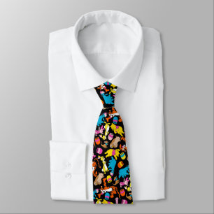 Winnie the Pooh   Bright Friends Pattern Neck Tie