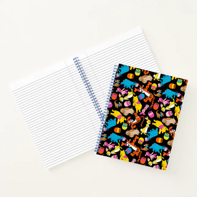 Winnie the Pooh | Bright Friends Pattern Notebook | Zazzle