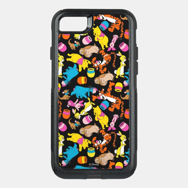 Winnie the Pooh | Bright Friends Pattern Otterbox iPhone Case (Back)