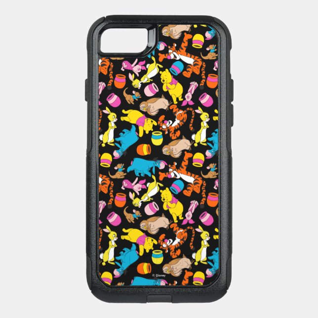 Winnie the Pooh | Bright Friends Pattern Otterbox iPhone Case (Back)