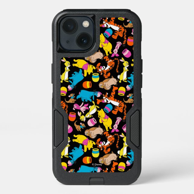Winnie the Pooh | Bright Friends Pattern Otterbox iPhone Case (Back)