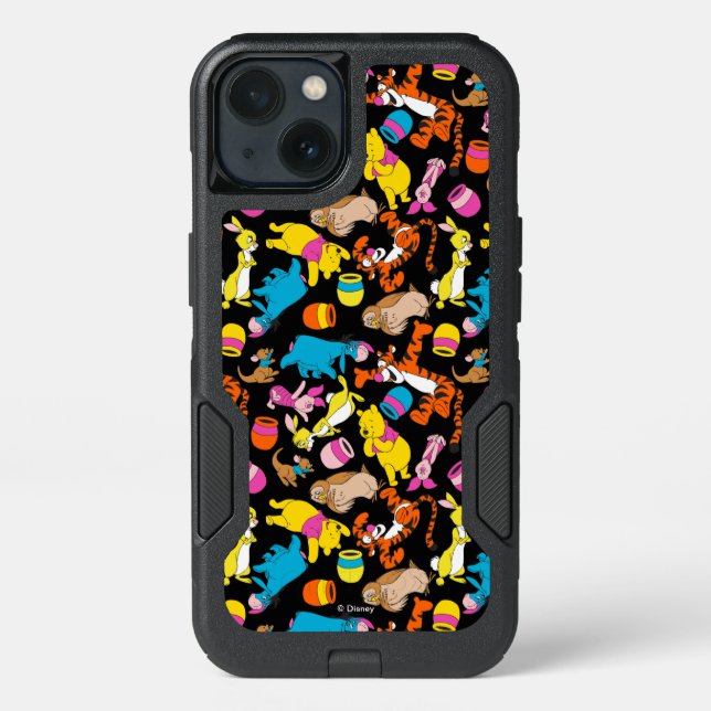 Winnie the Pooh | Bright Friends Pattern Otterbox iPhone Case (Back)
