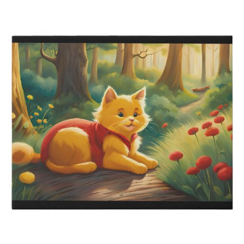 Winnie the Pooh Cat V1 Canvas Print