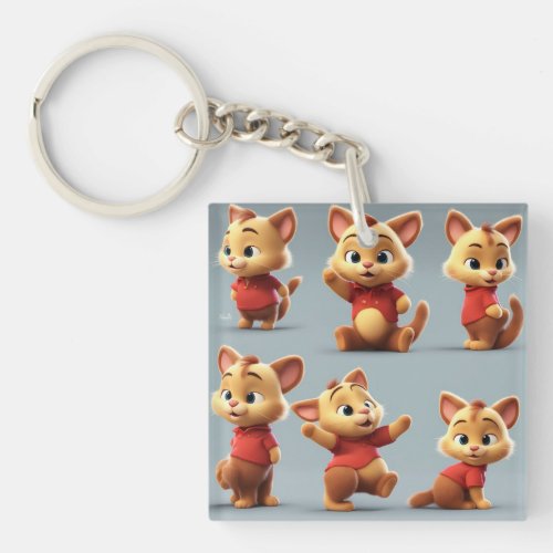 Winnie the Pooh Cat V2 Keychain