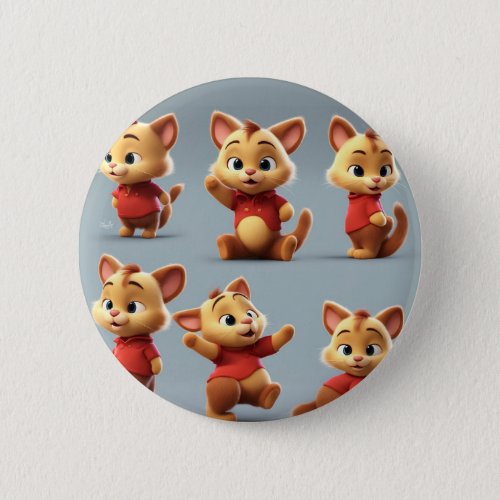 Winnie the Pooh Cat V2 Pin Button