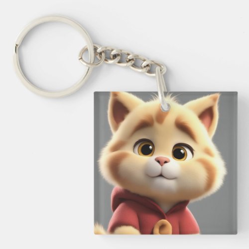 Winnie the Pooh Cat V4 Keychain
