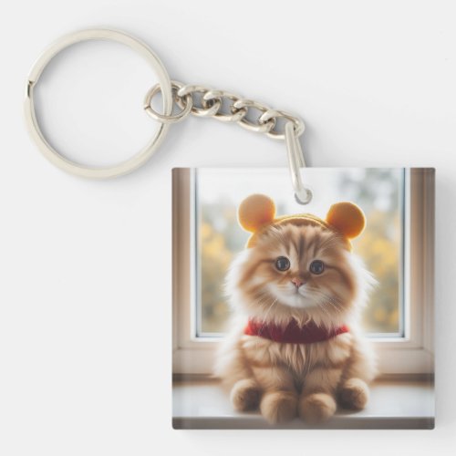 Winnie the Pooh Cat V7 Keychain