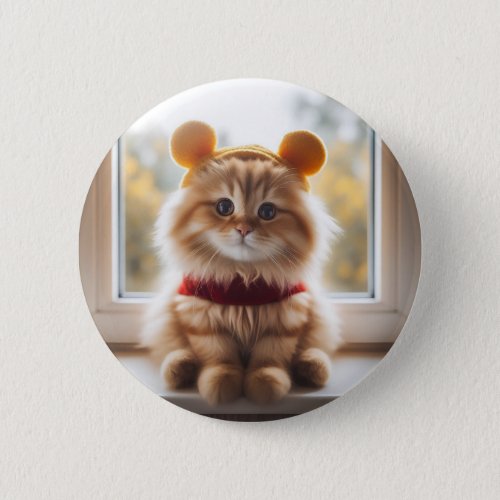 Winnie the Pooh Cat V7 Pin Button