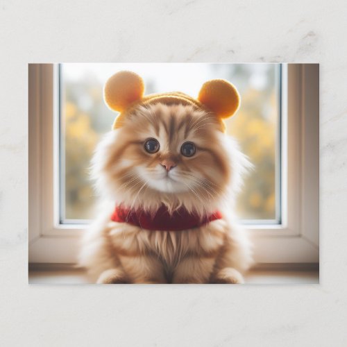 Winnie the Pooh Cat V7 Postcard