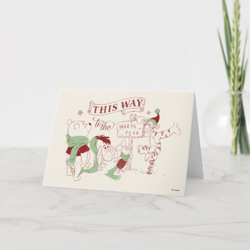 Winnie the Pooh  Christmas Graphic Card