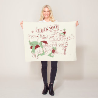 Winnie the Pooh | Christmas Graphic Fleece Blanket
