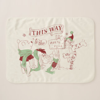 Winnie the Pooh | Christmas Graphic Sherpa Blanket