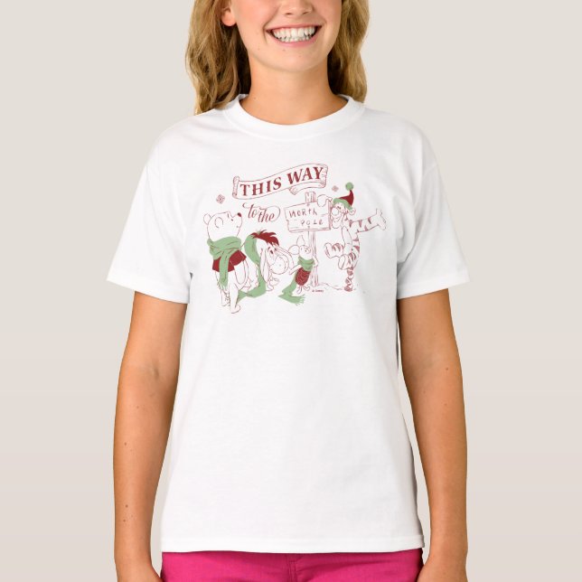 Winnie the Pooh | Christmas Graphic T-Shirt (Front)