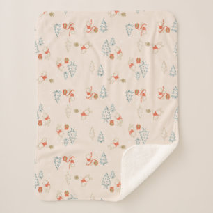 Winnie the Pooh Christmas Honey Pot Pattern Sherpa Blanket