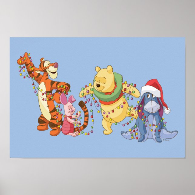 Winnie the Pooh | Christmas Lights Poster (Front)