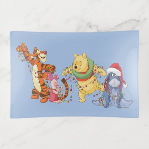 Winnie the Pooh  Christmas Lights Trinket Tray