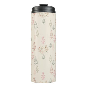 Winnie the Pooh Christmas Tree Pattern Thermal Tumbler