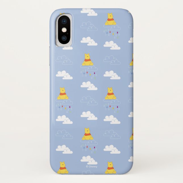 Winnie the Pooh | Cloudy Raindrop Pattern Case-Mate iPhone Case (Back)