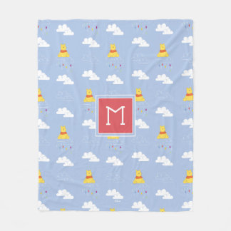 Winnie the Pooh | Cloudy Raindrop Pattern Fleece Blanket